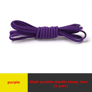 Semicircle Shoelaces Elastic Kids Adult Safety No Tie Shoelace Suitable For All Kinds Of Shoes Leisure Sneakers Lazy Laces - 3221015 Purple / United States / 100cm Find Epic Store