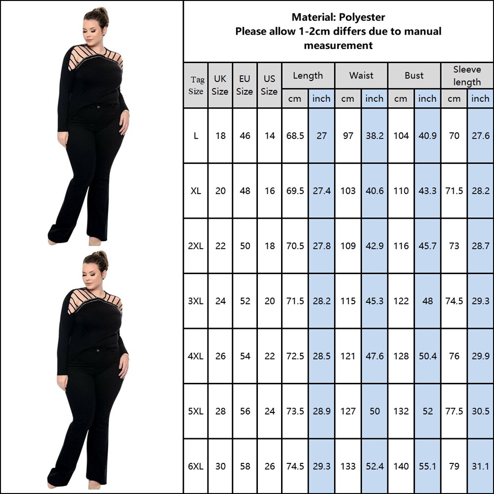 6XL Plus Size Women Off Shoulder Long Sleeve Velvet T-shirts - 200000791 Find Epic Store