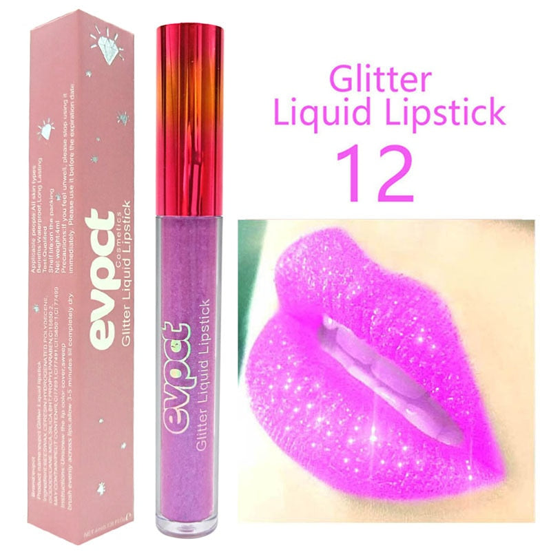 New Shiny Diamond Waterproof Liquid Lipstick - 200001142 12 / United States Find Epic Store