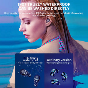 Waterproof IPX7 Wireless Headphones 5.0 Headsets Mini Bluetooth Earbuds LED Display Earbud With Charging Box Headset for Xiaomi - 63705 Find Epic Store