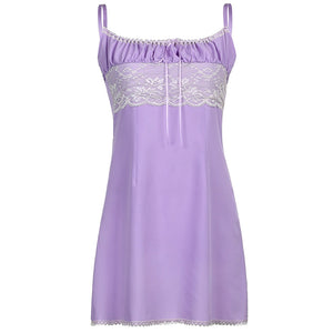 Purple Cyber Y2k Sleeveless Mini Dress - 200000347 purple / S / United States Find Epic Store