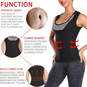 Women Sauna Sweat Vest Polymer Waist Trainer Weight Loss Shapewear Tummy Slimming Sheath Workout Body Shaper Corset Fitness Top - 31205 Find Epic Store