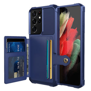 Car Magnetic PU Leather Wallet Phone Case for Samsung Galaxy Note 20 S10 S20 Ultra S9 Plus Note 10 Soft TPU Shockproof Cover - 380230 For Galaxy S9 / Blue / United States Find Epic Store