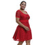 6XL Plus Size Elegant Lace Sleeve Dress - 200000347 Find Epic Store