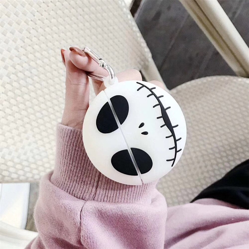 Accessories for Airpods Cases with Keychain For Airpods 2 1Cover Skull Pumpkin Luminous Cartoon Case Earphone Airpod Protector - 200001619 Find Epic Store