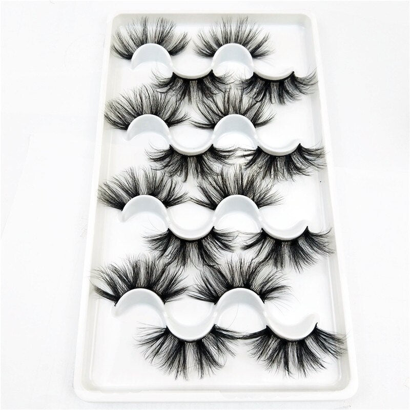 8 pairs of 25mm eyelashes cruelty-free artificial 3D mink eyelashes, soft and natural false eyelashes wholesale manufacturer - 200001197 8D002 / United States Find Epic Store