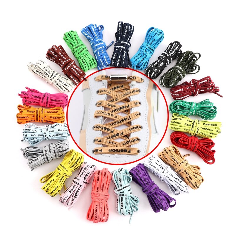 24 Colors Elastic Shoelaces Capsule Metal Suitable for All Universal Lazy Lace Man and Woman Shoes Sneakers No Tie Shoelace - 3221015 Find Epic Store