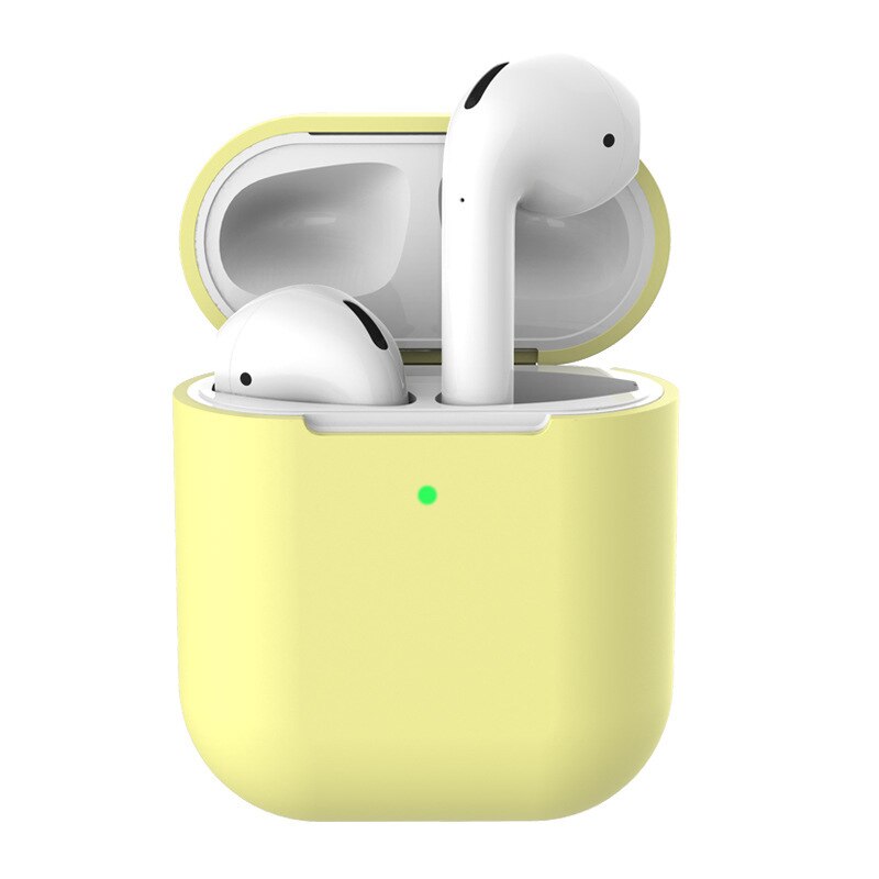 Silicone for airpods 2 generation headset Accessories protector shell anti-fall soft Suitable for Apple airpods 2 Case cover - 200001619 United States / Light yellow Find Epic Store