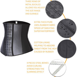 Mens Latex Waist Trainer Sweat Slim Modeling Belt Sauna Effect Belly Shapers Slimming Cincher Body Shaper Tummy Shapewear Corset - 200001873 Find Epic Store