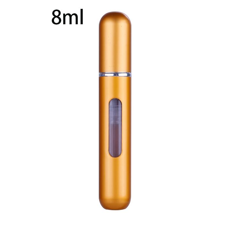 Portable Mini Refillable Perfume Bottle With Spray Scent Pump - 8ml matte gold Find Epic Store