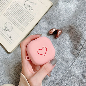 For Samsung Galaxy Buds live Cover earphone protector sleeve Cute simple love hard shell Accessories for Samsung buds live Case - 200001619 United States / pink Find Epic Store