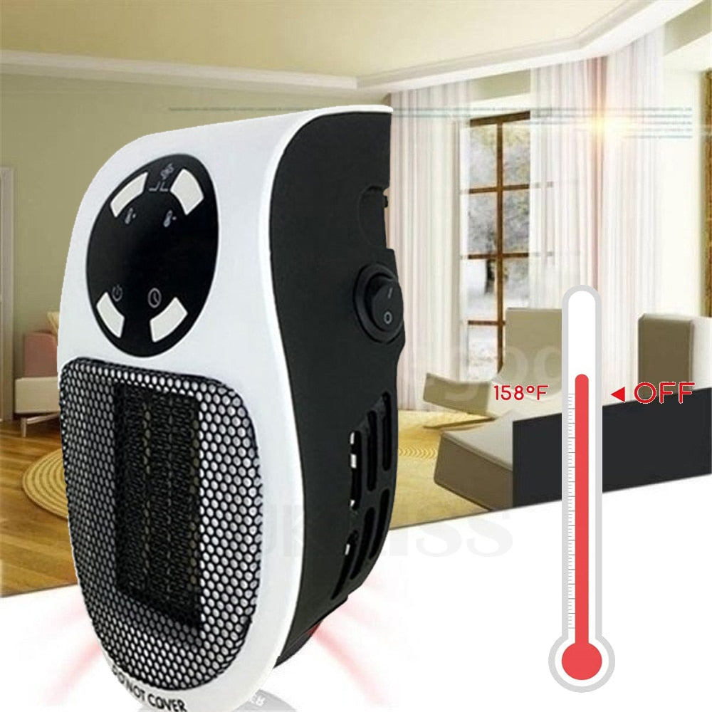 Portable Electric Heater 220V Safe Quiet Ceramic Fan Heater Plug In Air Warmer Wall-mounted Led Heater Stove Radiator Warm Hot - 100000129 Find Epic Store