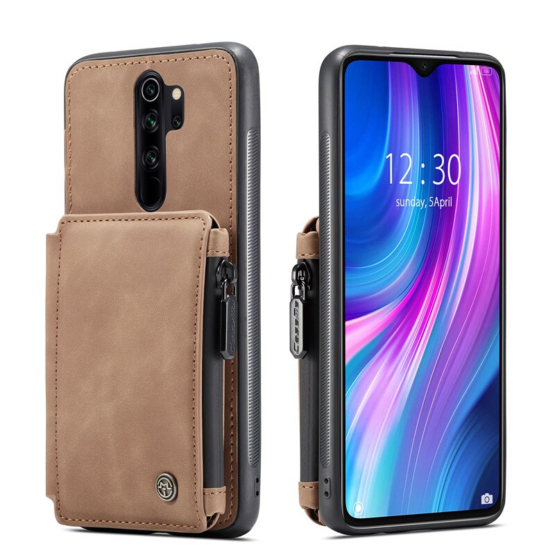Zipper Purse Cover for RedMi Note 8 Pro Note 9S 9 Pro Max Leather Wallet Cases for XiaoMi RedMi Note 8 Pro Note 9S 9 Pro Max - 380230 for RedMi Note 8 Pro / Brown / United States Find Epic Store