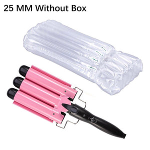 Automatic 3 Barrels Hair Curling Iron Tong Perm Splint Ceramic Hair Curler Waver Curlers Rollers Styling Tools Hair Styler Wand - 200001210 United States / 25MM Power No Box / US Find Epic Store