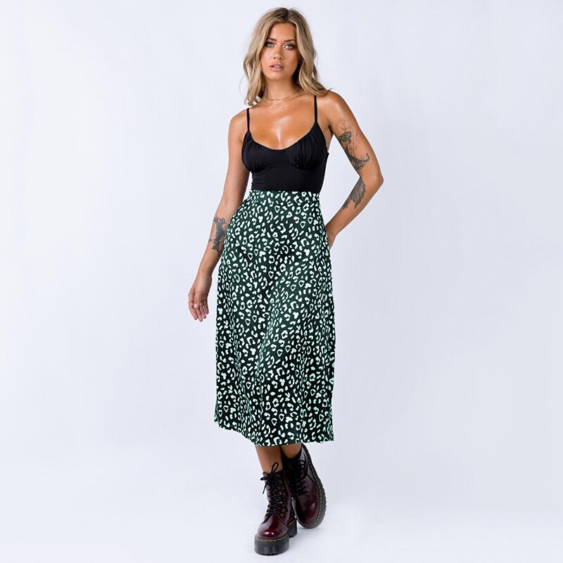 Leopard Print Chiffon Skirt - 349 Find Epic Store