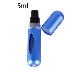 Portable Mini Refillable Perfume Bottle With Spray Scent Pump - 5 ml matte BLUE Find Epic Store