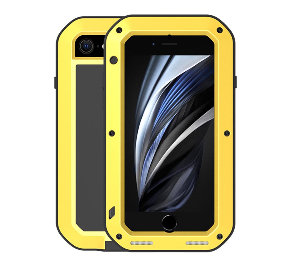 For iPhone SE 2020 Case Original Lovemei Aluminum Metal + Gorilla Glass Shock Drop Waterproof case for iPhone 7 8 - 380230 For iPhone 7 / Yellow / United States|No Retail Package Find Epic Store