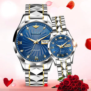 OUPINKE Fashion Couple Watches - 200362143 blue / United States Find Epic Store