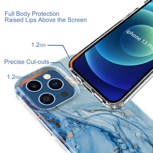 Case For iPhone 13 Pro Max Case 6.7 Inch 2021, Marble Ultra Slim Thin Glossy Shockproof TPU Rubber Stylish Flexible Protective Cover - 0 Find Epic Store