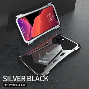 Aluminum Heavy Phone Cases for iPhone 6/6s/6 Plus/7/7 Plus/8/8 Plus/X/XR/XS/XS Max/SE(2020)/11/11 Pro/11 Pro Max - Shockproof Metal+Silicone Phone Cover - 380230 For iPhone X / Silver / United States|with Retail pack Find Epic Store