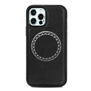 Leather Case For iPhone 12 Pro Max Cover/iPhone 12 mini, Protective Fitted Cover, Shockproof PC Protection Cover Wireless charging - 380230 for iPhone 12 Mini / Black / United States Find Epic Store