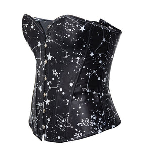 Corset Gothic Bustier Burlesque Tops - 200001885 Black Sleeveless / S / United States Find Epic Store
