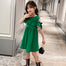 Girls Ruffles Ruched Solid Princess Dresses - 31110 Find Epic Store