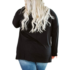 5XL Plus Size Leopard Print Long Sleeve Tee Shirt - 200000791 Find Epic Store