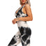 New Snake Pattern Print Yoga Set - 200002143 black and white / S / China Find Epic Store