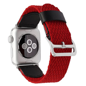 Nylon Braided for Apple Watch Band 38mm 40mm 44mm 42mm Fabric Nylon Belt Bracelet for IWatch Series 6 3 4 5 Se Strap - 200000127 United States / Red / For 38mm and 40mm Find Epic Store