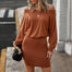 Off Shoulder Long Sleeve Dress - Find Epic Store