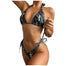 2 Pieces Bikini Print Set Swimsuit - 200000600 Dark Gray / S / United States Find Epic Store