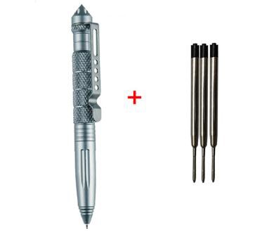 ZK20 Defense Tactical Pen High Quality Aluminum Anti skid Portable Self Defense Pen steel Glass Breaker Survival Kit - 200331181 United States / 1 gray x 3 refill Find Epic Store
