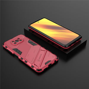 Rose Color Case - Armor Cyber Shockproof Case For Xiaomi Poco X3 NFC F2 Pro Mi 11 10 Lite 10T Redmi 9A 9C 9AT 9T Note 9S 10S 10 9 Pro Holder Cover - 380230 Mi 11 / Rose / United States Find Epic Store