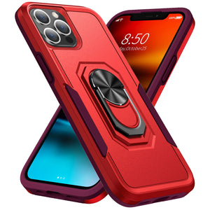 Red Color Case for iPhone 11 12 13 Pro Max Case, with Stand Magnetic Ring Kickstand Bumper Shockproof Armor Heavy Duty Hard Protective Case - 380230 for iPhone 6 6S / Red / United States Find Epic Store