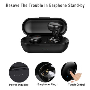 ZK50 Y30 TWS4 Bluetooth Earphones 5.0 Fingerprint Touch HD Stereo Wireless Earpiece Noise Cancelling Gaming Headset - 63705 Find Epic Store