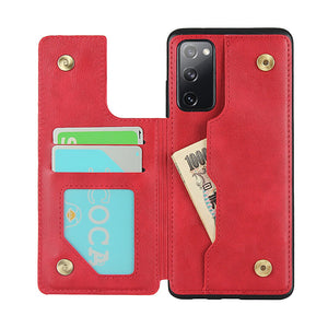 Flip Leather Case for Samsung Galaxy S20 FE A20 A30 A81 Note 10 Plus Note 20 Ultra Note 10 lite Wallet Cover Cases - 380230 For S20 FE / Red / United States Find Epic Store