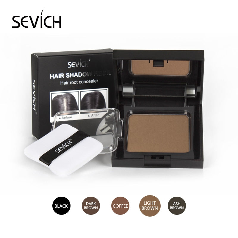 Sevich 5 Colors 12g Hair Shadow Powder Waterproof Hairline Edge Control Powder Root Cover Up Dark Brown Hair Concealer With Puff - 200001174 United States / Light Brown Find Epic Store
