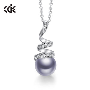 Original Design Embellished with Crystals White Pearl Geometric Pendant Necklace Jewelry for Wife Gift - 200000162 Lavender / United States / 40cm Find Epic Store