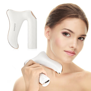 Vibration Heating Massager Tool Micro-current Guasha Scraper Tool Deep Muscle Facial Body Massage Vibration Hot Compress Therapy - 200367162 Find Epic Store