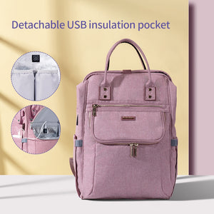 New Diaper Bag Backpack Large Capacity Waterproof Nappy Bag Kits Mummy Maternity Travel Backpack Nursing Handbag - 100001871 Pink USB Upgraded / United States Find Epic Store