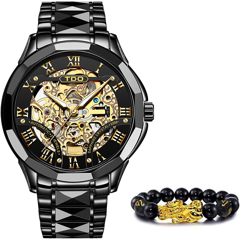Top Brand Luxury Automatic Sapphire Crystal Fashion Watch - 200033142 black / United States Find Epic Store
