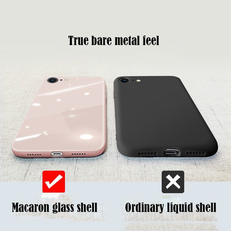 Skin Color Case - Silicone Liquid Tempered Glass Case For iPhone 6/6s/6 Plus/7/7 Plus/8/8 Plus/X/XR/XS/XS Max/SE(2020)/11/11 Pro/11 Pro Max/12/12 Pro/12 Mini/12 Pro Max - 380230 Find Epic Store