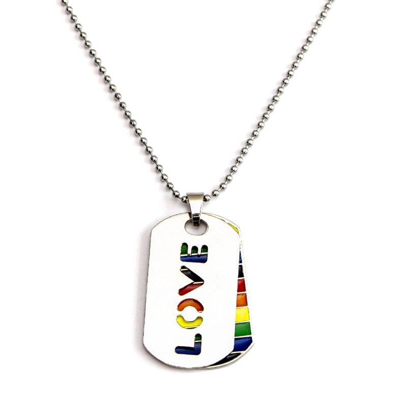 Rainbow Safety Razor Blade Pendant Necklace Rainbow Creativity Hip Hop Lgbt Lesbian Gay Pride Necklaces Jewelry - 200000162 NL13855SV2 / United States Find Epic Store