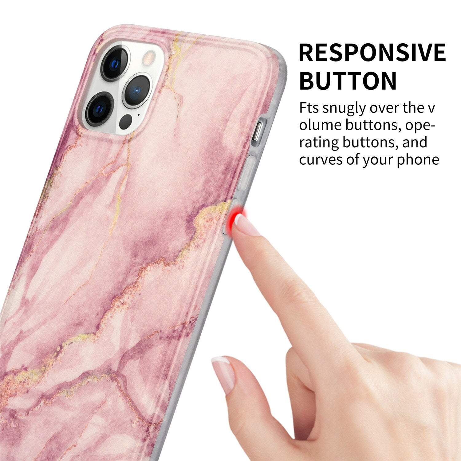 For iPhone 12 Pro Max Case, Gold Sparkle Glitter Marble Slim Shockproof Flexible Bumper TPU Soft Case Rubber Silicone Cover Case - 380230 Find Epic Store