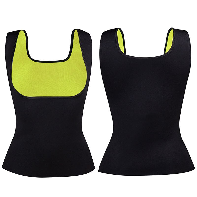 Women Sauna Sweat Vest Weight Loss Shapewear Waist Trainer Tummy Slimming Sheath Workout Body Shaper Corset Fitness Slim Top - 31205 Black / S / United States Find Epic Store