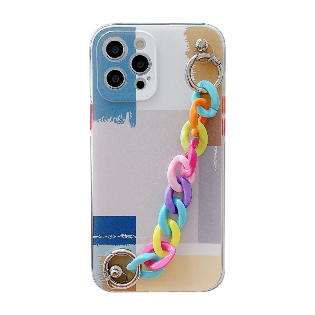 Graffiti Bracelet Phone Cases for iphone 12 11 Pro Max 12 Mini X XR XS Max 7 8 Plus SE 2020 Colorful Chain Soft Back Cover - 380230 For iPhone 7 / 7 / United States Find Epic Store