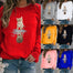 Cute Cat Print O-neck Sweatshirt - 200000348 Find Epic Store