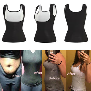 Women Sauna Tank Top Workout Waist Trainer Weight Loss Polyurethane Shapewear Slimming Sheath Body Shaper Sweat Vest Corset - 31205 Find Epic Store
