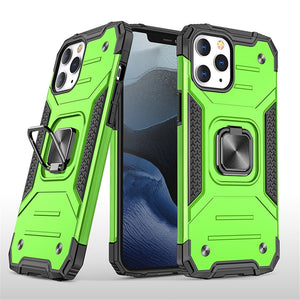 Cases For iPhone 12 Pro Max Shell Kickstand Silicone Shockproof Magnetic Car Holder Wireless Charging Phone Case For iPhone 12 - 380230 For iPhone 12 Mini / Green / United States Find Epic Store